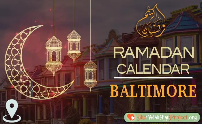 Ramadan 2023 Calendar Baltimore: Sehar & Iftar Time