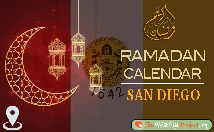 Ramadan 2023 Calendar San Diego: Sehar & Iftar Time